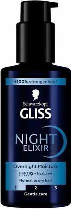 Schwarzkopf Gliss Kur Aqua Revive Night Elixir - Hair Treatment For Night Use