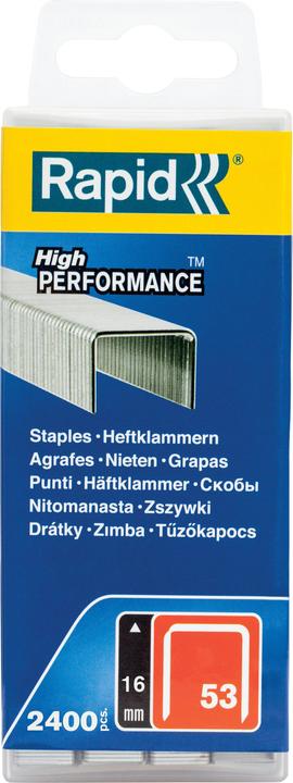 Image du produit Rapid Type 53 Agrafe à fil fin 16 mm (2400 x)