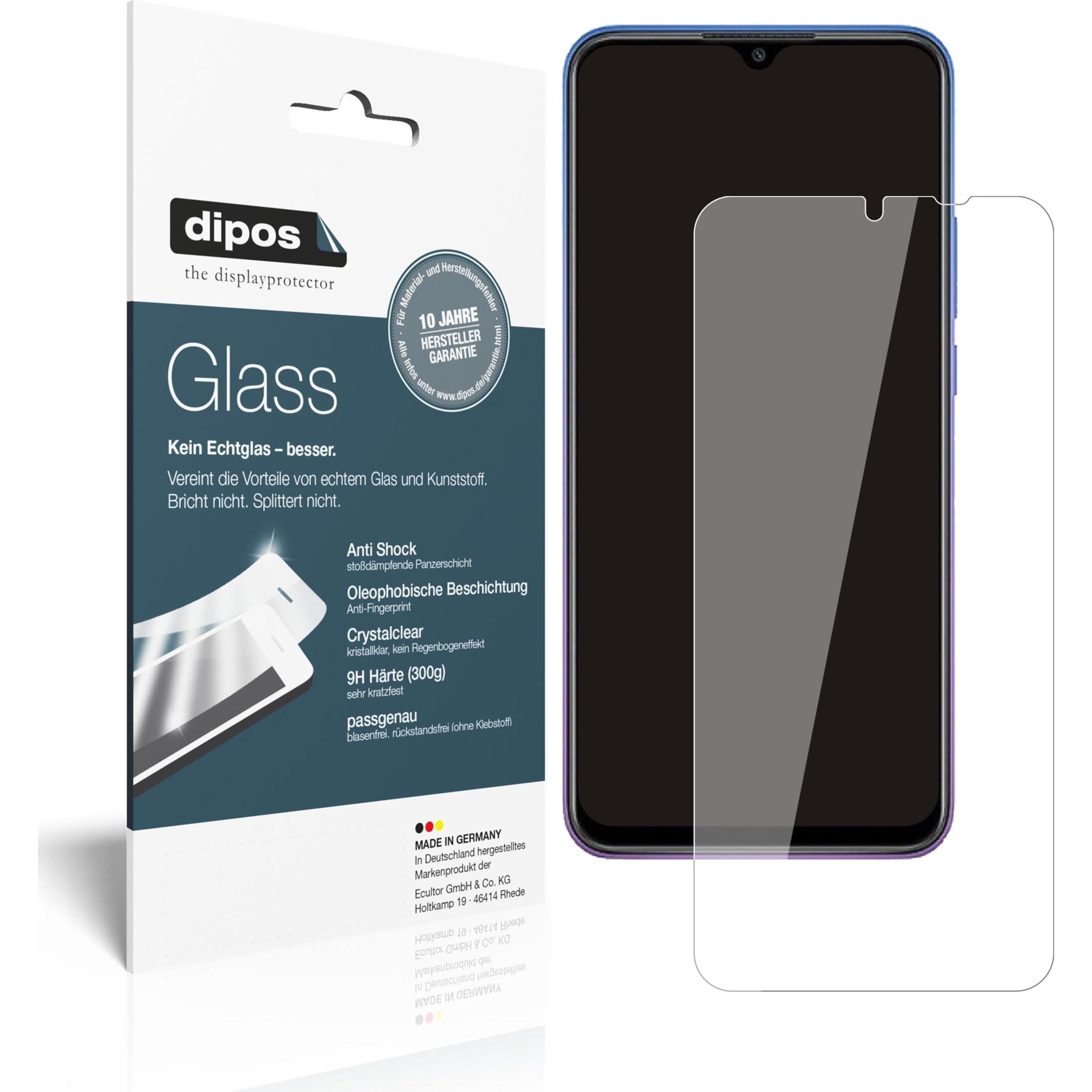 Dipos Displayschutz Anti-Shock (2 Stück, Xiaomi Redmi 9 Prime), Smartphone Schutzfolie, Transparent