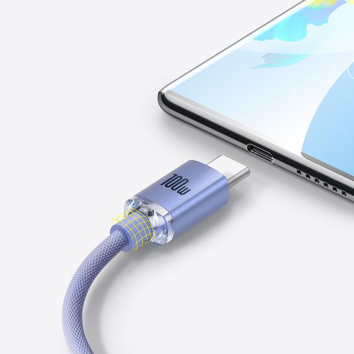 Actual product image Baseus USB A — USB C (2 m, USB 2.0, 100 W)