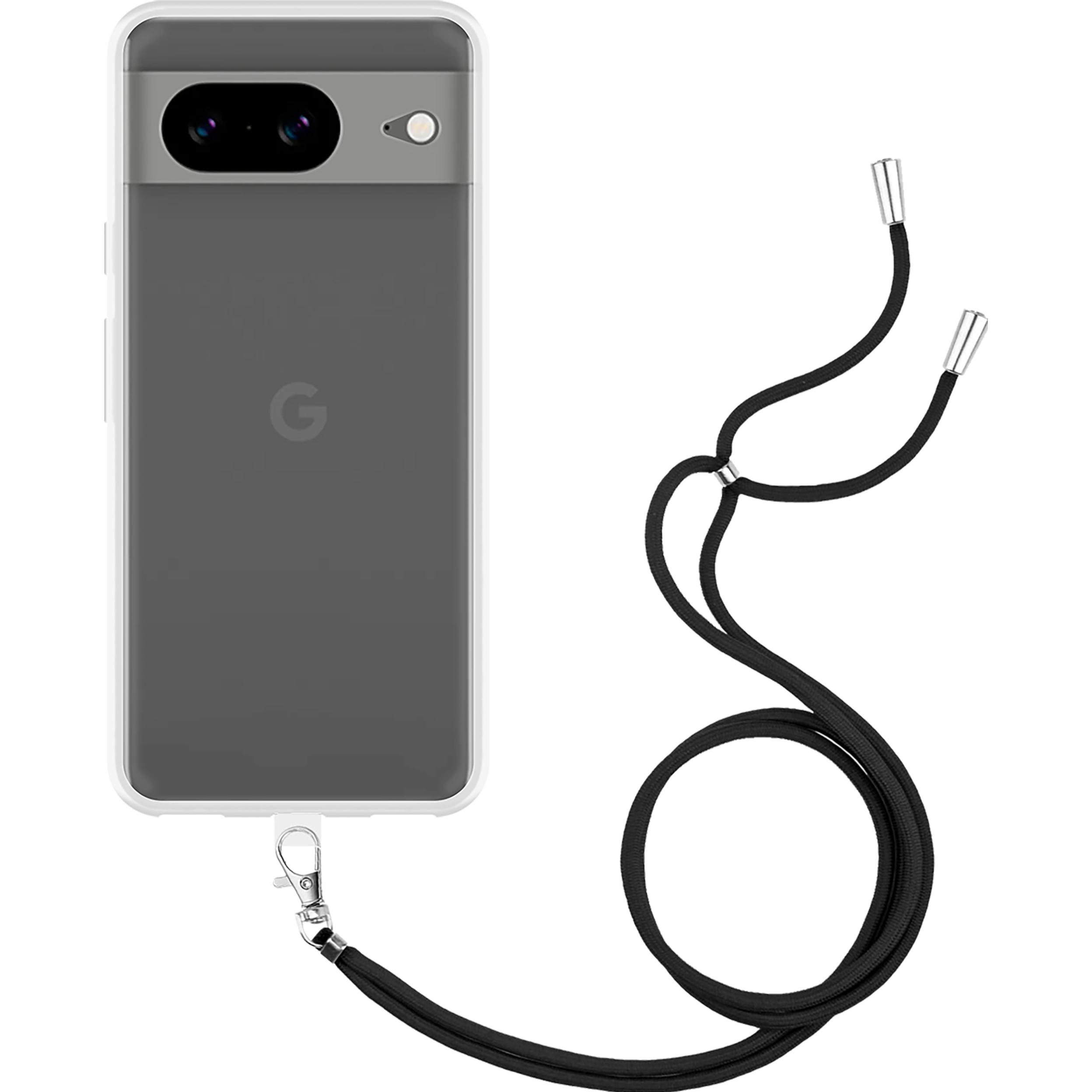 Thumbnail - Cazy Handykette Hülle Kompatibel mit Google Pixel 8 - Silikon Handyhülle mit Band Necklace Hülle -, Handykette, Transpar...