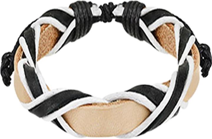 Image du produit Star Piercing Bracelet en cuir tressé marron (sans laiton, Cuir)