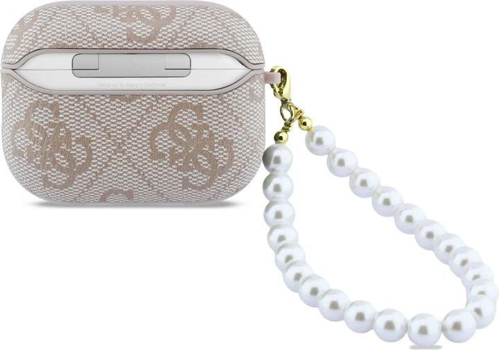 Productafbeelding Guess Case 4G Pearl Strap for AirPods Pro 3 pink (Hoofdtelefoon hoes)