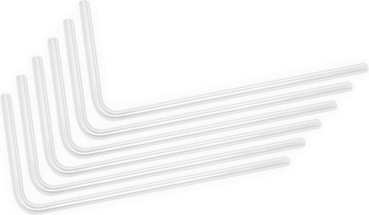 EKWB EK-Loop Hard Tube 12/10mm acrylic, bent 90 degrees - 80cm, 6 pcs. (0.80 m, Plastic)