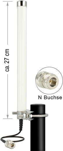 Produktbild Delock Mobiltelefon-/Wi-Fi-Antenne (GSM, Lora, WLAN)