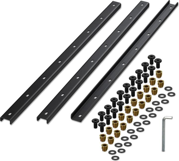 Black powder-coated