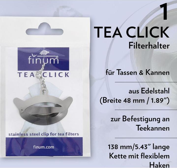 Actual product image Finum Tea filter clip