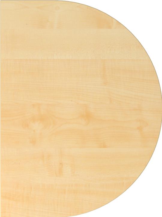 Produktbild Escritorio Anbautisch m.STF/Kons.doppelt 60x80cm Ahorn/S