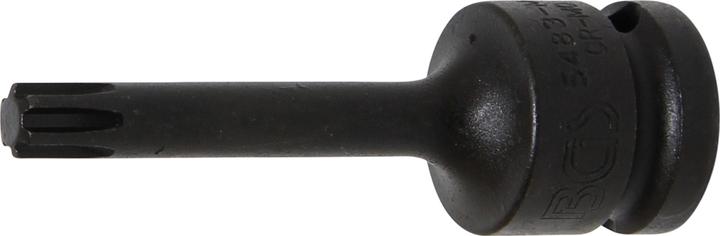 Actual product image BGS Impact Bit Socket length 75 mm 12.5 mm (1/2") Drive spline (for Ribe) M8 (Inner square)