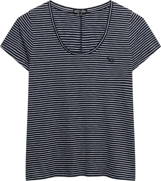 Superdry Studios T-Shirt mit tiefem Ausschnitt