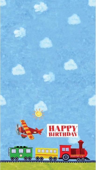 Actual product image Generic On The Go Plastic Happy Birthday Party Table Cover