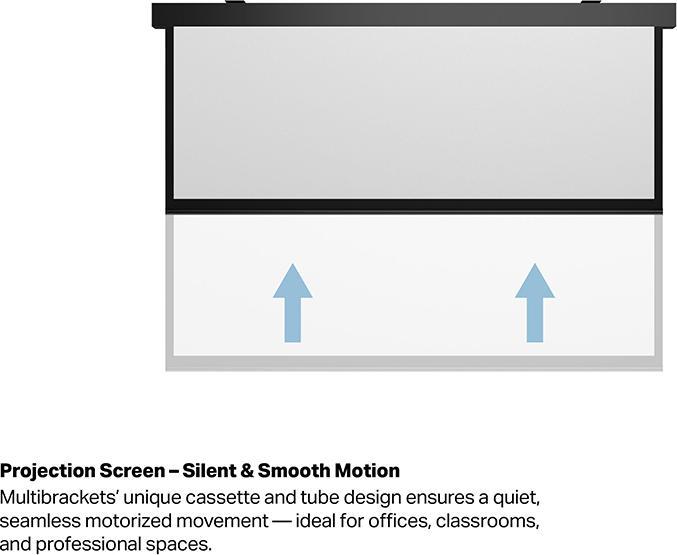 Image du produit Multibrackets Écran de projection motorisé M 200x112, noir (90", 16:9)