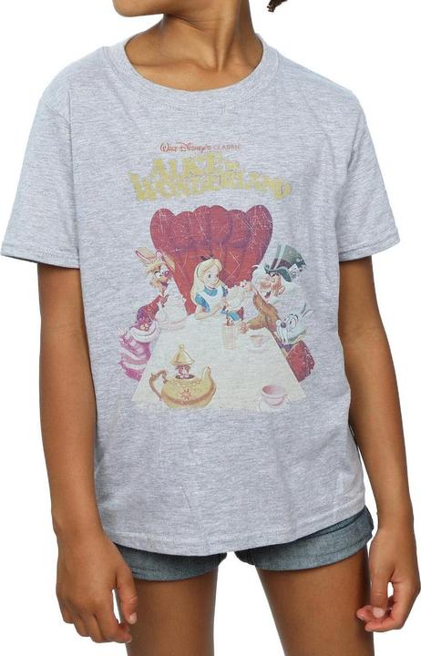 Produktbild Disney Alice In Wonderland Retro Poster TShirt Mädchen (152, 158)