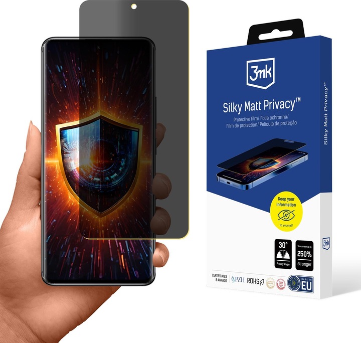 Produktbild 3MK Privacy Film Silky Matt Privacy for Xiaomi Redmi Note 14 Pro+ (Xiaomi Redmi Note 14 Pro+ 5G)