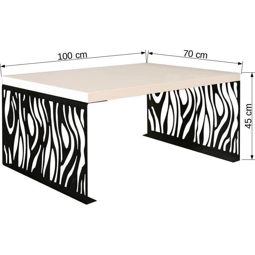 Thumbnail - ADRK Furniture, Couchtisch + Beistelltisch, Mafei (100 x 70 x 45 cm)