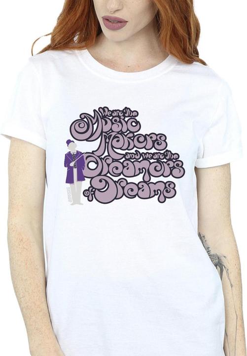Immagine prodotto Willy Wonka & the Chocolate Factory Dreamers Text Maglietta Ampia Donna (XXL)