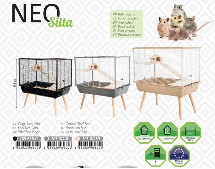 Actual product image Zolux Cage Neo Warm gray small rodents H58