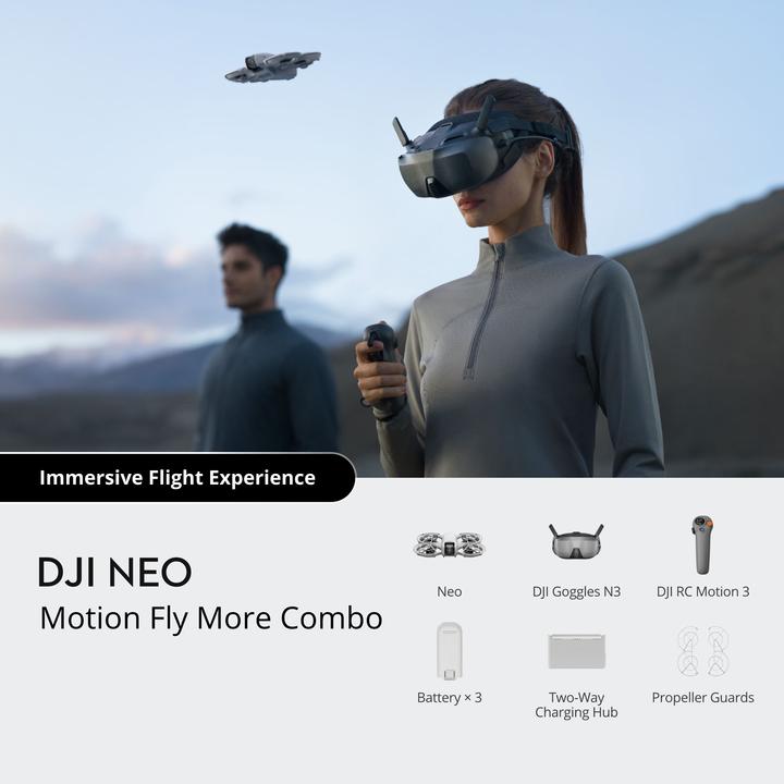 Image du produit DJI Neo Motion Fly More Combo (18 min, 135 g, 12 Mpx)