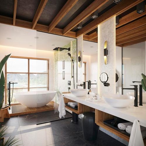 Image du produit hansgrohe HG Raccord de flexible FIXFIT SQUARE avec clapet anti-retour noir mat