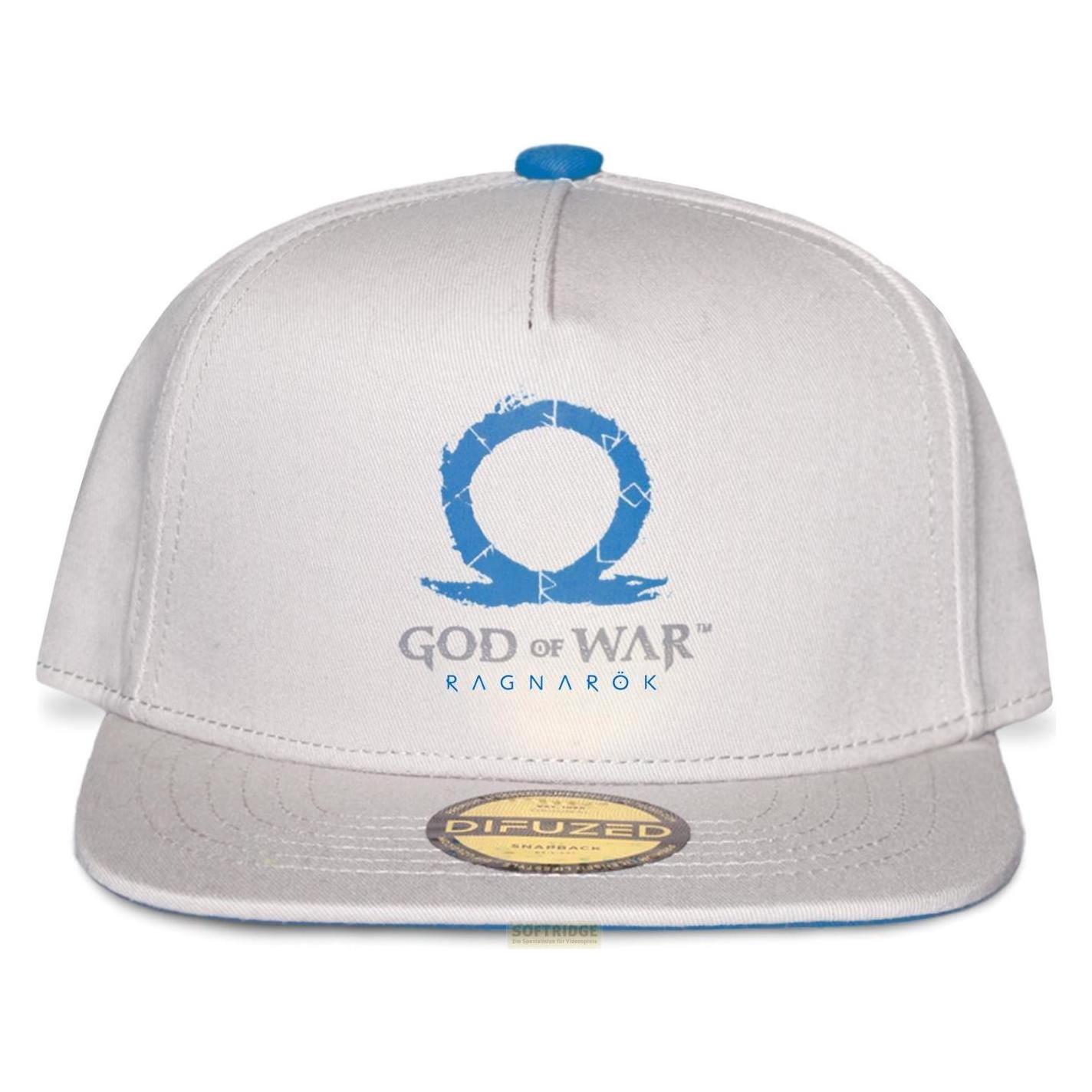 Difuzed, Mannen, Kappen, God Of War Ragnarok Cappellino, Logo (B), Wit