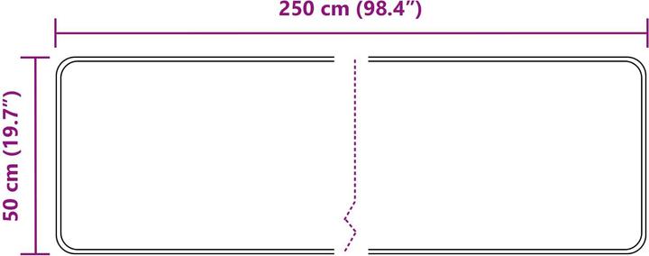 Produktbild vidaXL Läufer Teppich (250 x 50 cm)