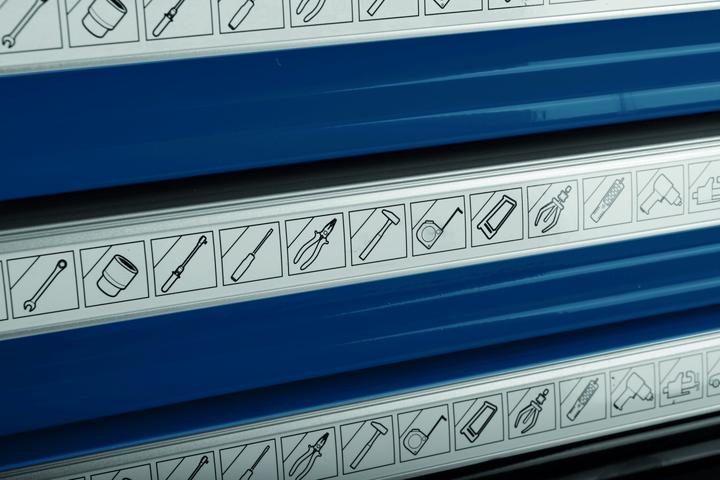 Actual product image Proton Tool trolley empty, 7 drawers