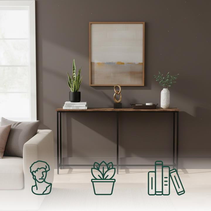 Image du produit Relaxdays Breiter Konsolentisch Industrial Design