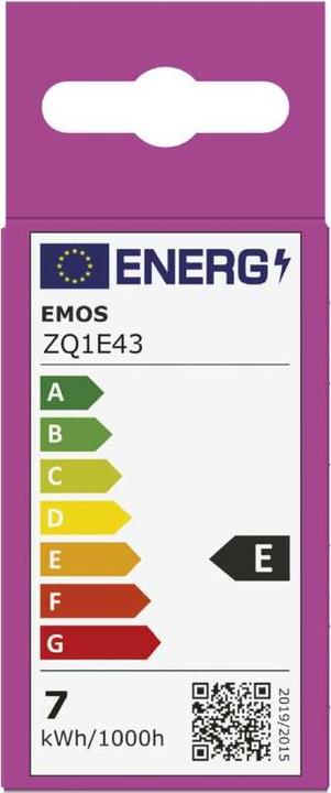 Energie-Label Emos LED Lampe Classic Mini Globe / E14 / 6,5 W (60 W) / 806 lm / Neutral Weiss (E14, 806 lm, 1 x)