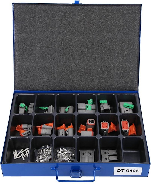 Produktbild Kalitec DEUTSCH Stecker Sortiment Kasten Set 154-teilige Verbinder Box DT-Serie I Original vom Deutschen Hän