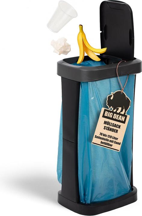 Actual product image BigDean 2-teiligesMüllsackständer-Set für Innen & Aussen (2 Stück) (120 l)