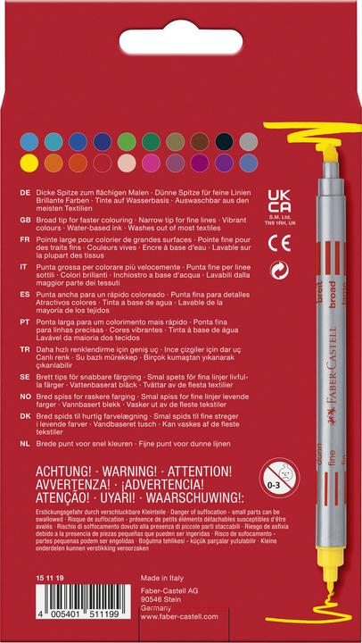 Produktbild Faber-Castell Doppelfasermaler (20x)