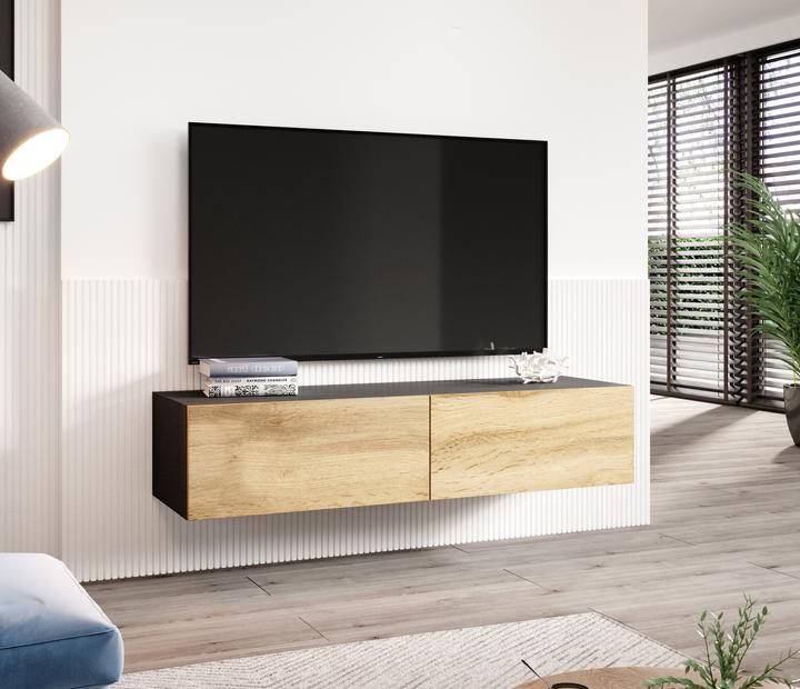 Image du produit Cama RTV VIGO140 C/DW Support TV & Entertainment Center 2 étagères (140 x 30 x 40 cm)