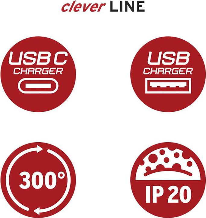 Image du produit Brennenstuhl cleverLINE (Type 13, USB-A, USB-C, 3x)