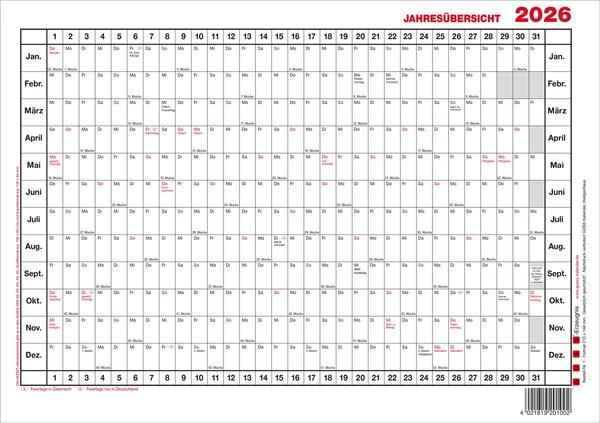 Immagine prodotto Güss Calendario da parete A3 orizzontale Spedizione. 1J 1S (A3)