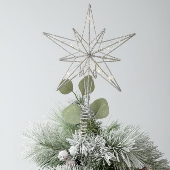 Image du produit Hermex Christbaumspitze LED-Stern Weihnachtsbaumschmuck Weihnachtsdeko (1-pièce)