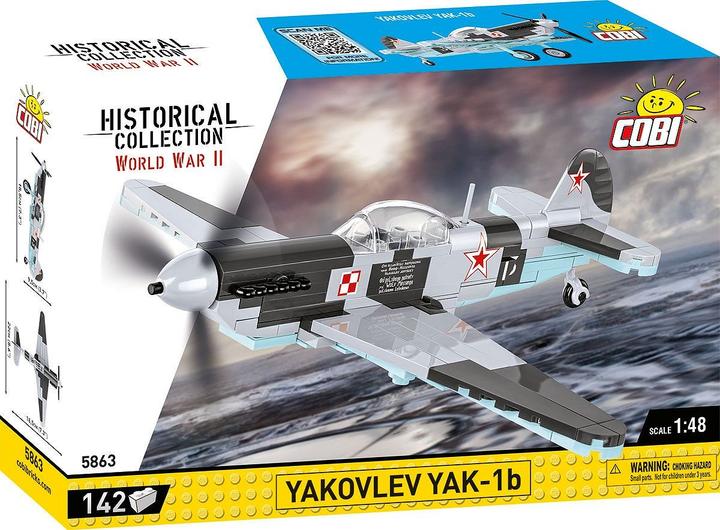 Actual product image Cobi Historical Collection 5863 - YAKOVLEV YAK-1B Easy Planes