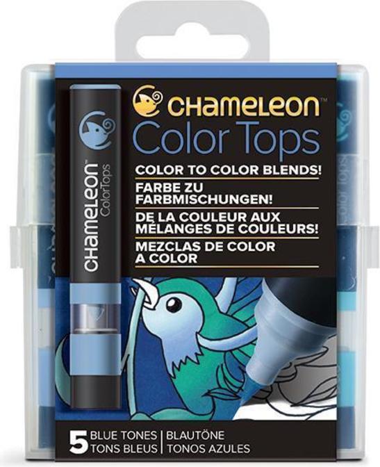 Chameleon 5 Color Tops Ensemble de tons bleus