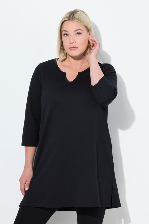 Produktbild Ulla Popken Longshirt, A-Linie, Tunika-Ausschnitt, 3/4-Arm (50, 52)