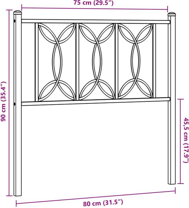 Actual product image vidaXL La§In (80 x 3 x 90 cm)
