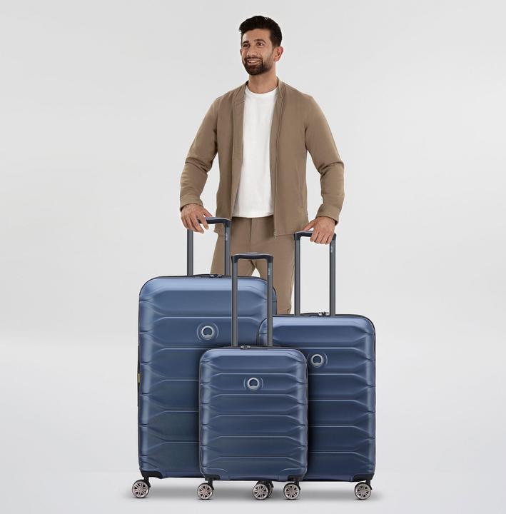 Actual product image Delsey Meteor 4-wheel suitcase set 3-piece with stretch fold (221 l)