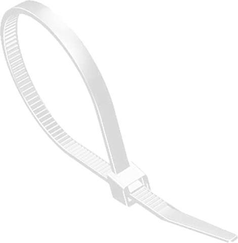 Actual product image Perel NYLON CABLE TIES SET - 8.8 mm x 610 mm - white (50 pcs.) (Velcro cable ties, 610 mm, 50 pcs.)