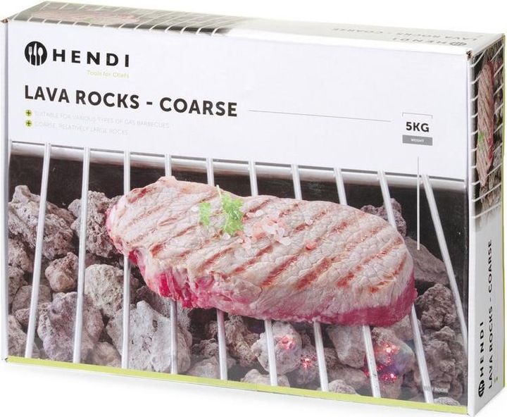 Actual product image Hendi Lava stones for gas barbecue coarse (5 kg)