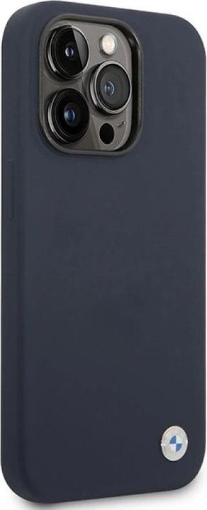 Immagine prodotto BMW Custodia BMHMP14XSILNA iPhone 14 Pro Max 6.7" granatowy/navy Silicone Metal Logo MagSafe (Apple iPhone 14 Pro Max)