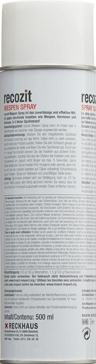 Actual product image Recozit Wespen Spray (500 ml)