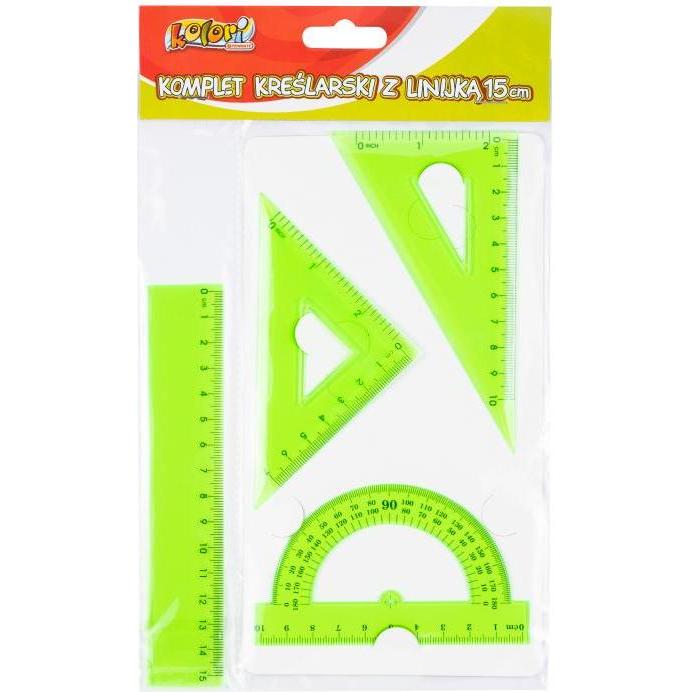 Penmate, Righello, Zeichenset mit 15-cm-Lineal, grünes (15 cm)