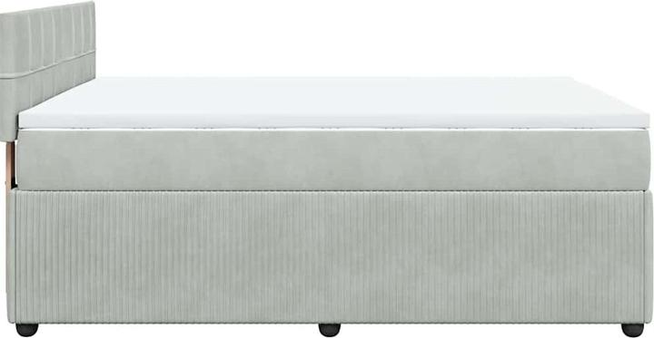 Actual product image VidaXL Bo x spring bed with mattress 140 x 190 cm velvet (140 x 190 cm, 140 x 190 cm)