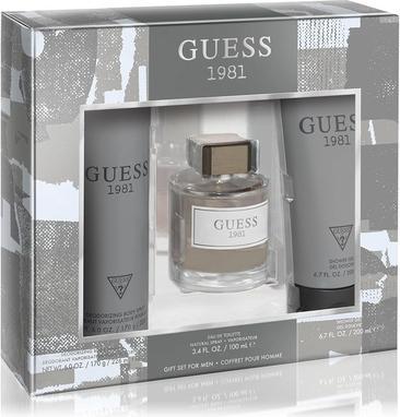 Image du produit Guess 1981 Men Homme Eau de Toilette 3 Piece Gift Set - Cologne Spray 3.4 Fl. Oz, Désodorisant pour le