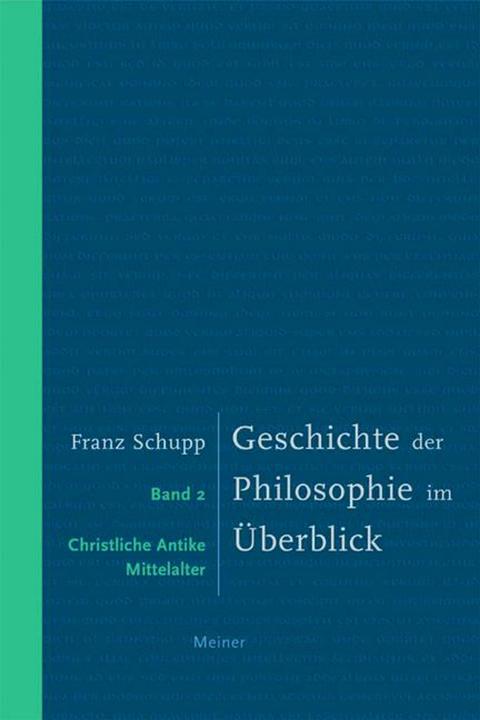 Produktbild Geschichte der Philosophie im Überblick 2 (Deutsch, Franz Schupp, 2007)