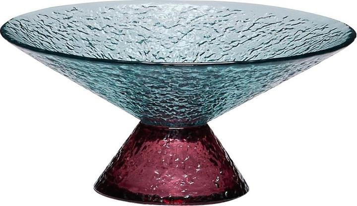 Hübsch Bonbon Glas Schalen Medium Blau/Rot