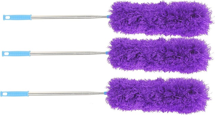 Produktbild Sichler 3er-Set Biegbare Mikrofaser-Staubwedel mit XXL-Teleskop bis 280 cm (3 Stk.)